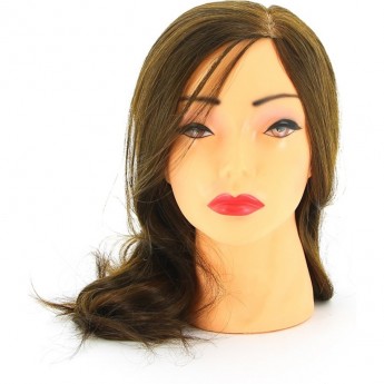 Голова-манекен учебная "шатенка" для парикмахеров DEWAL FI-2022M-6 Голова-манекен учебная "шатенка" для парикмахеров DEWAL FI-2022M-6