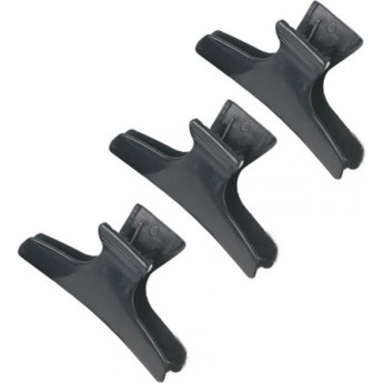 Зажим для волос DEWAL "Бабочка" черный, пластик, 8 см 12 шт/уп CL2202